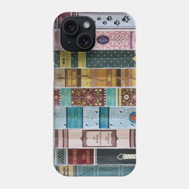 Wes Anderson Book Collection Phone Case by JordanBoltonDesign