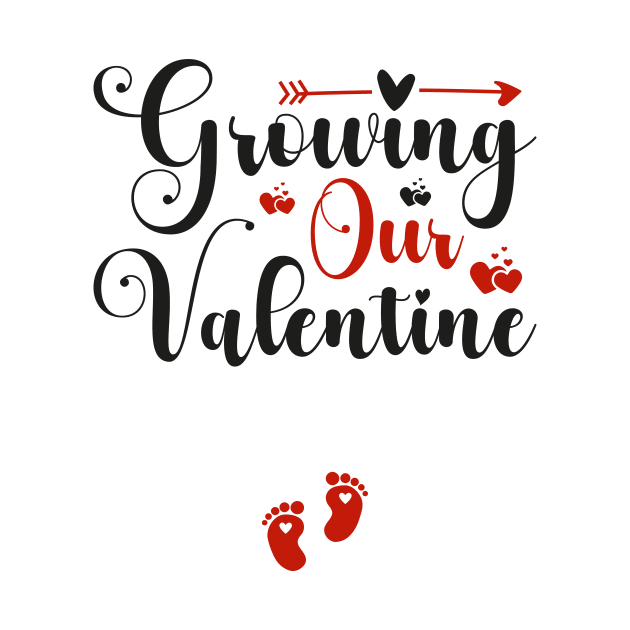 Valentine Pregnancy Announcement, Growing Our Valentine by mcoshop