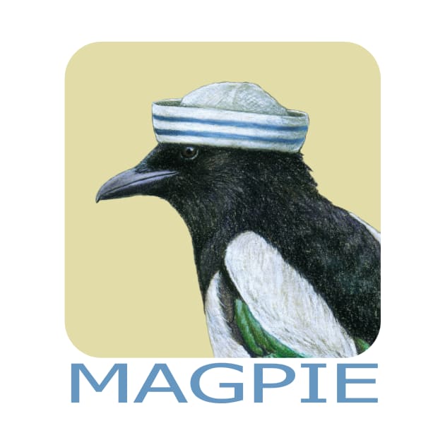 Eurasian magpie by Mikhail Vedernikov