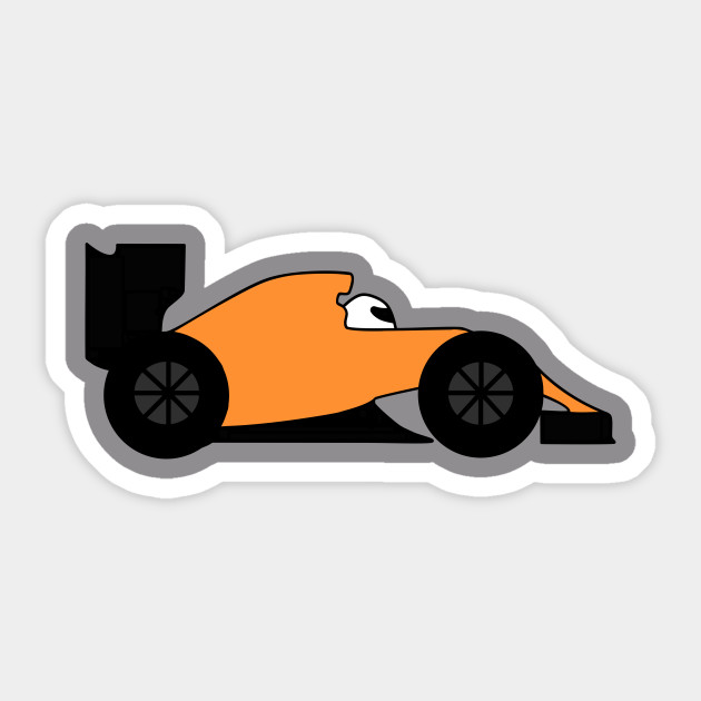 Cartoon F1 Car Formula 1 Sticker Teepublic Uk