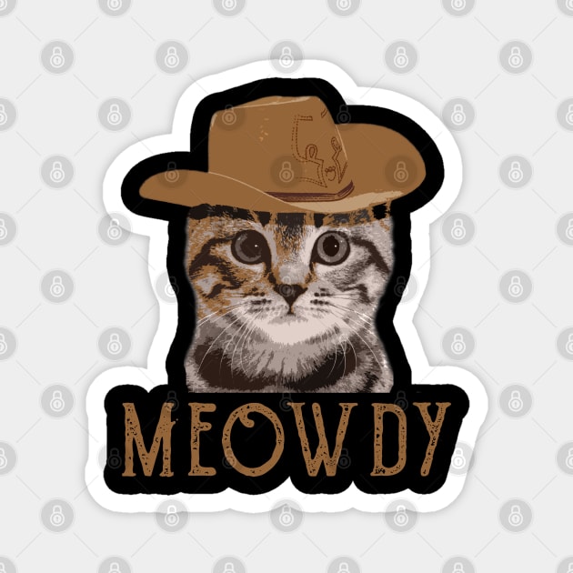 Meowdy Magnet by nikalassjanovic