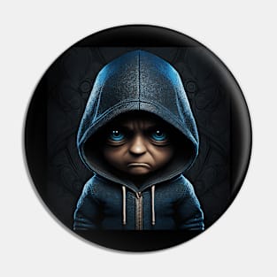 Boy with hoodie Pin