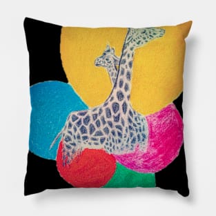 Just the two of us - Giraffes Pillow