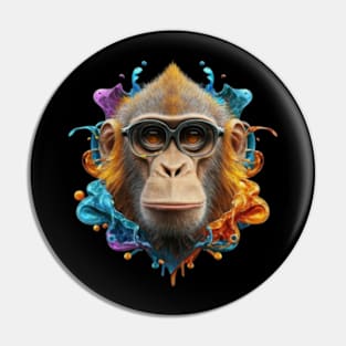 Monkey lover Pin