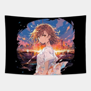 misaka in town Tapestry