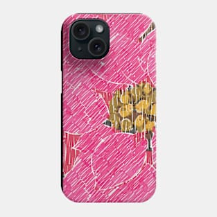 pink poinsettia flower Phone Case