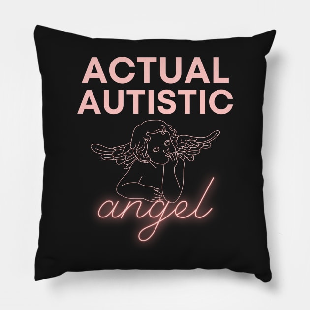 actual autistic angel Pillow by goblinbabe