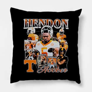 Hendon Hooker College Vintage Bootleg Pillow