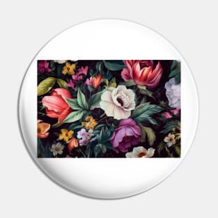 Floral Symphony A Beautiful Flower Print Design Pin