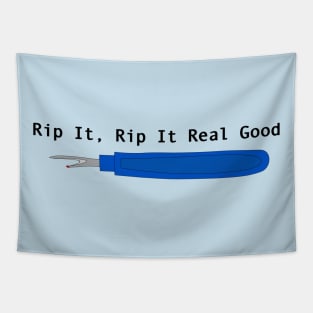 rip it, rip it real good sewing quote Tapestry