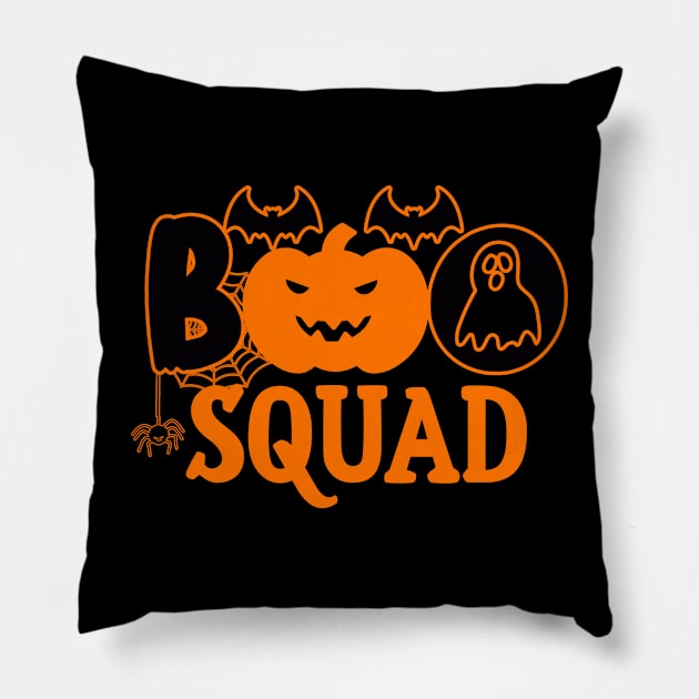 Boo Squad Pillow by JohnLucke