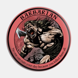 Sword and Motivational - Barbarian Light Pin