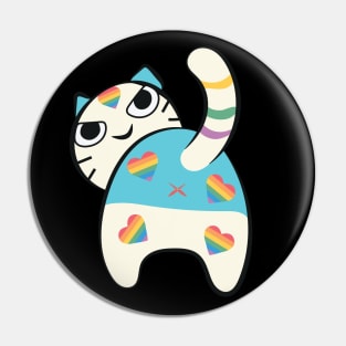 PRIDE LOVING CAT Pin