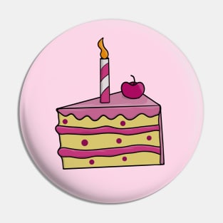 A slice of cake Pin