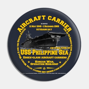 USS Philippine Sea CV-47 aircraft carrier Pin