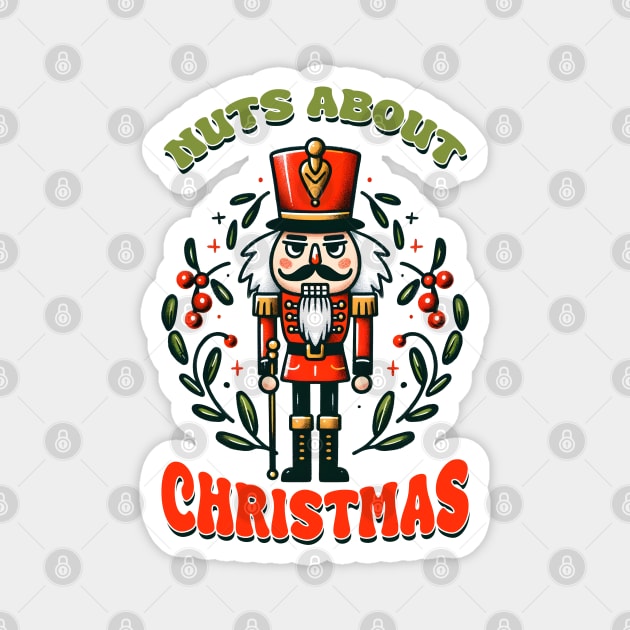 Nuts About Christmas Magnet by MZeeDesigns