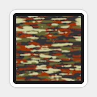 Camouflage Brown Olive Magnet