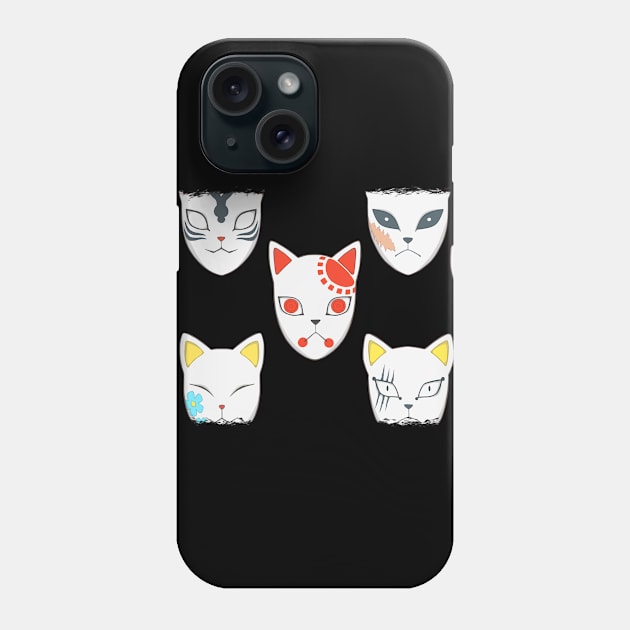 masks Phone Case by Galka