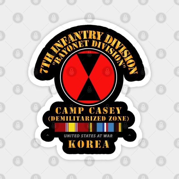 7th Infantry Division - Korea - Cp Casey w SVC Magnet by twix123844