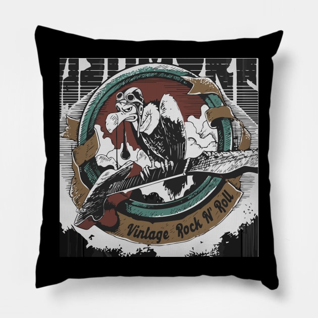 Rockn Roll Desing Gift Pillow by SGcreative