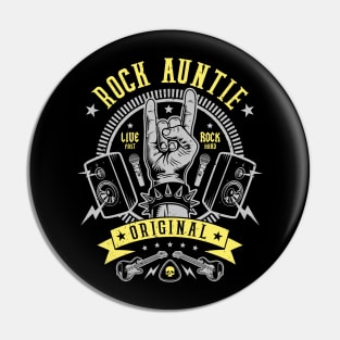 Rock Auntie Pin