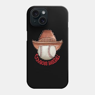 Baseball Coach Cowboy Hat Phone Case