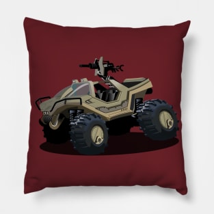 Cartoon sci-fi vehicle Pillow