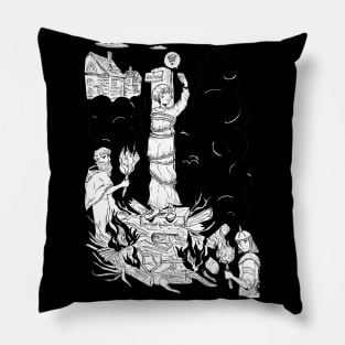 Funny Satanic Ritual Meme Pillow