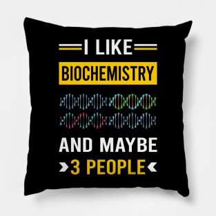 3 People Biochemistry Biochemist Pillow