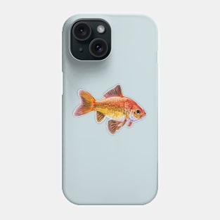 Goldfish 3 painting Phone Case