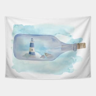 Lighthouse In A Jar Tapestry