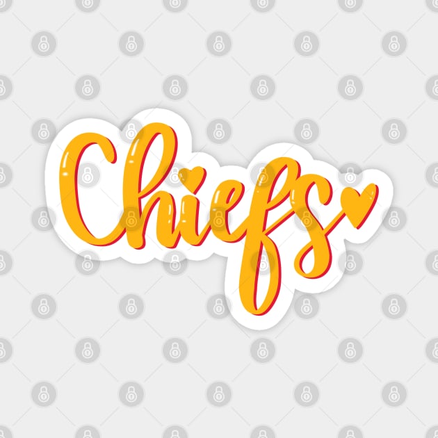 Chiefs Magnet by Pink Anchor Digital