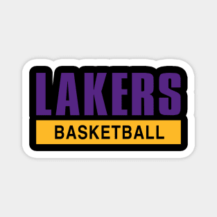 Lakers Basketball Magnet