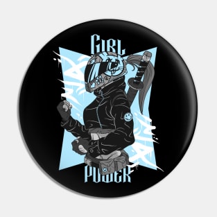 Biker Girl Power! Pin