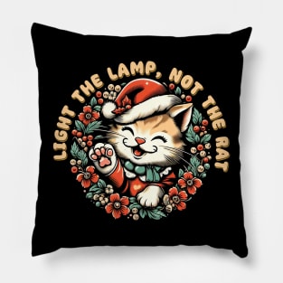 Light the lamp, not the rat! Pillow