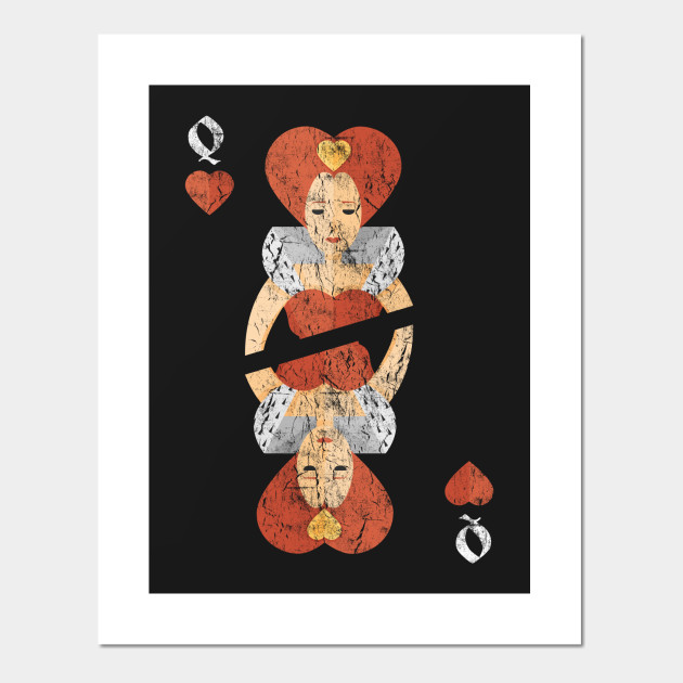 Vintage Queen Of Hearts Playing Card Queen Of Hearts Card Posters And Art Prints Teepublic Vintage Queen Of Hearts Playing Card Queen Of Hearts Card Posters And Art Prints Teepublic