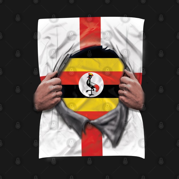 Uganda Flag English Flag Ripped - Gift for Ugandan From Uganda by Country Flags