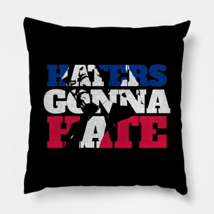 Haters Gonna Hate - Red White And Blue Funny Trump Slogan Pillow