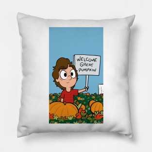 Welcome Great Pumpkin Pillow