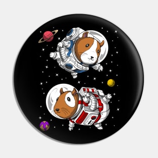 Guinea Pig Space Astronaut Pin