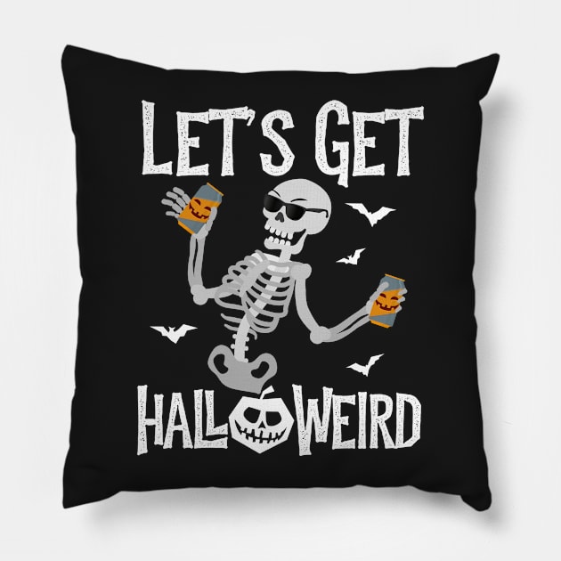 Let's Get Halloweird Pillow by Eugenex