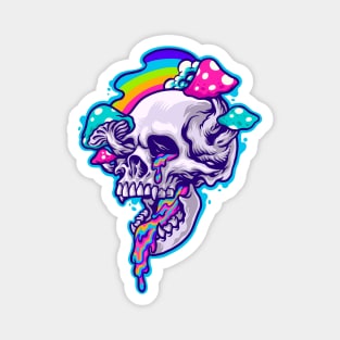 Drippy Shroom Skull Magnet