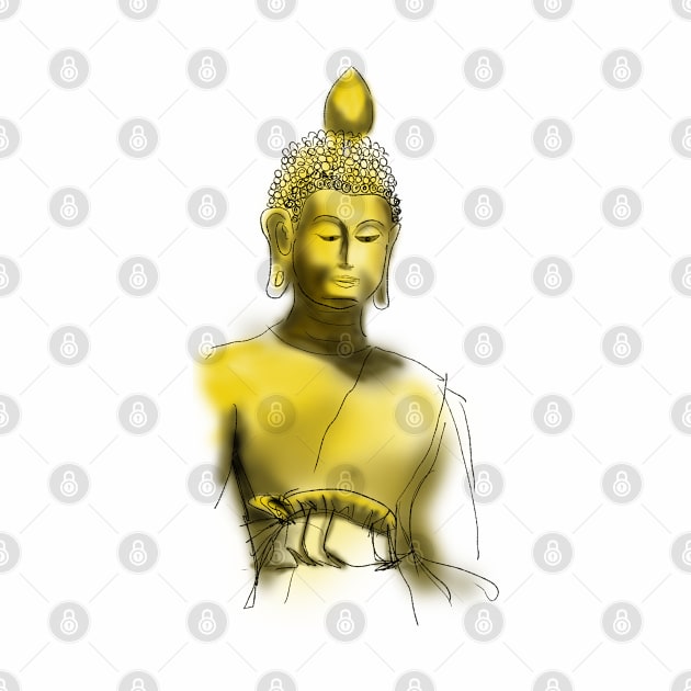 Giant Buddha Statue In Bangkok | T-Shirt | Apparel | Hydro | Stickers by PreeTee 