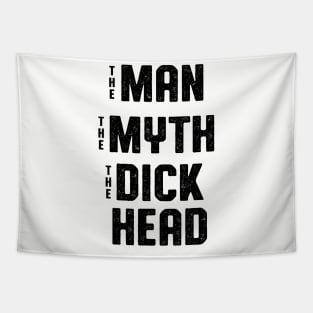 Antisocial Man Myth Dickhead Design Tapestry