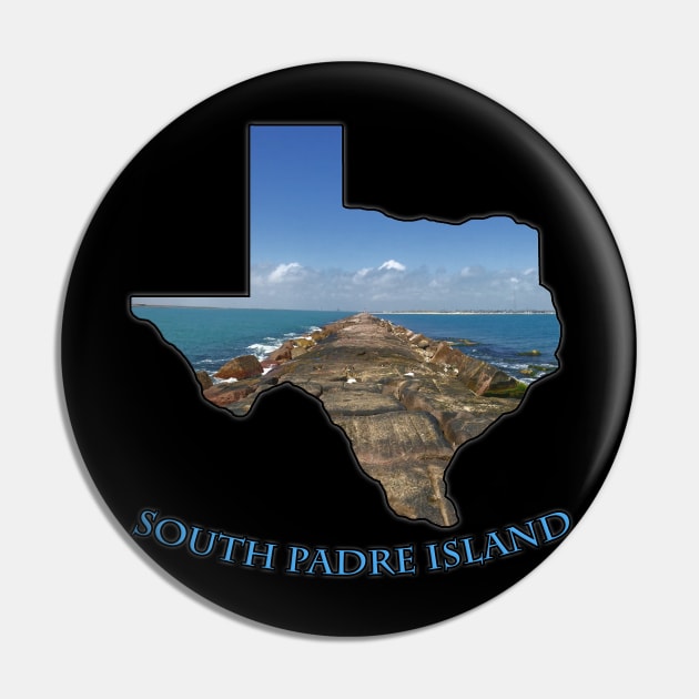 Texas State Outline (South Padre Island Jetty) Pin by gorff