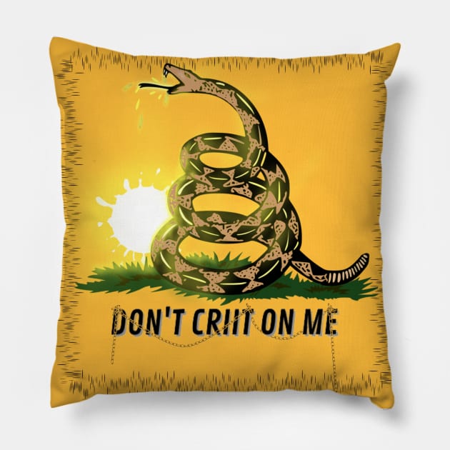 dont tread on me, with liquid Pillow by Aceplace Design