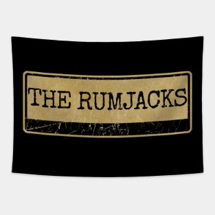 Aliska text black retro - The Rumjacks Tapestry