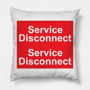 Electric Service Disconnect Sticker Pillow