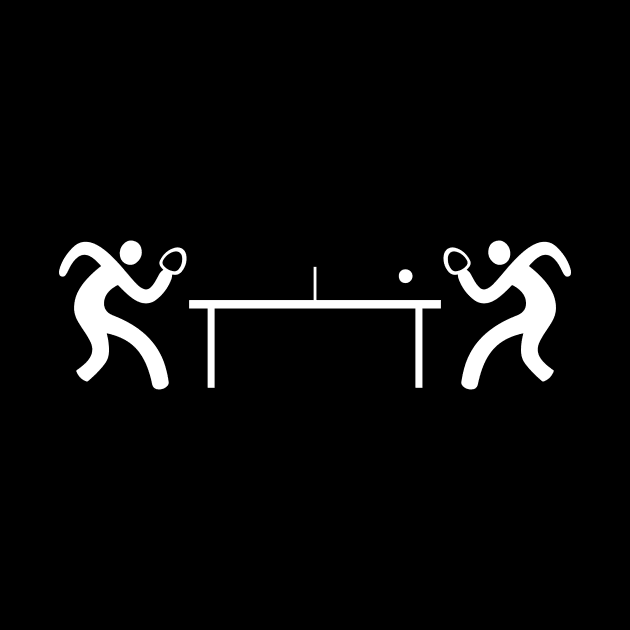 Ping Pong Table Tennis Stick Figures Pingpong by theperfectpresents