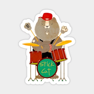 Stick cat Magnet